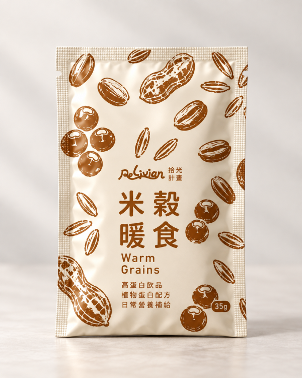 Relivian拾光計畫米穀暖食植物蛋白粉35g-全素 