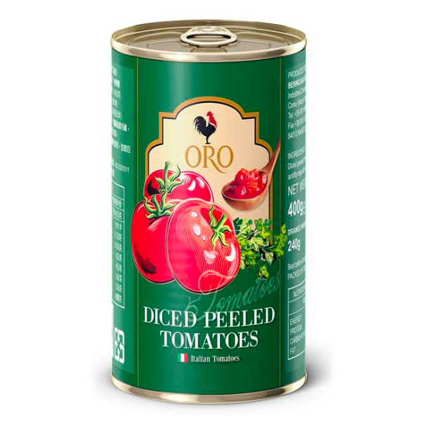 義大利ORO去皮切丁蕃茄-全素 
