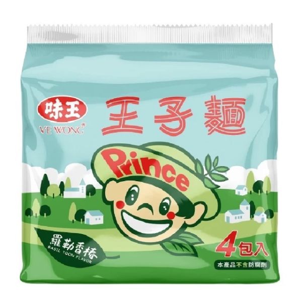 味王王子麵（羅勒香椿）44g*4包-全素 
