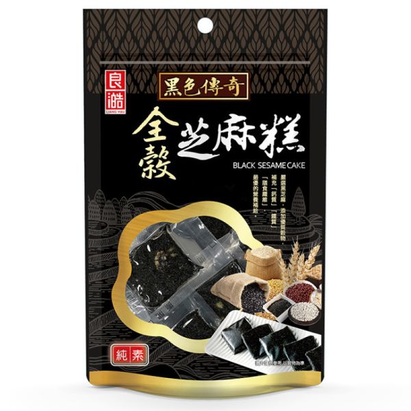 良澔全榖黑芝麻糕155g-全素 