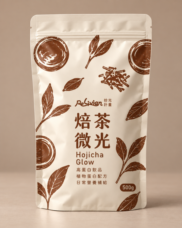 Relivian拾光計畫焙茶微光植物蛋白粉500g-全素 