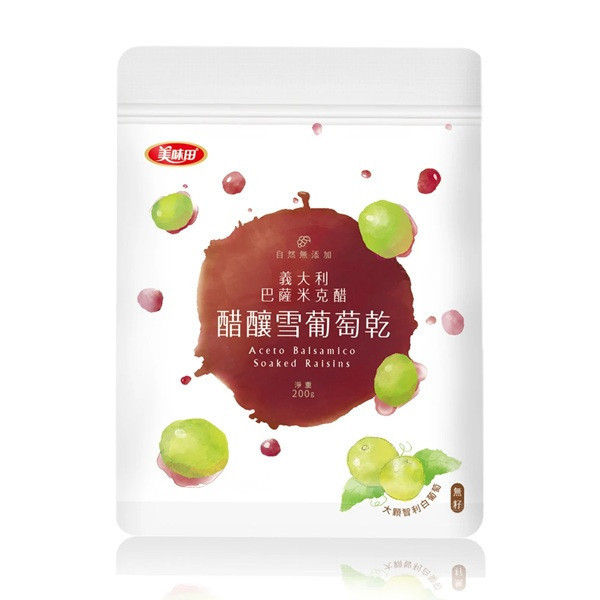 美味田義大利巴薩米克醋葡萄乾(無籽)200g-全素 