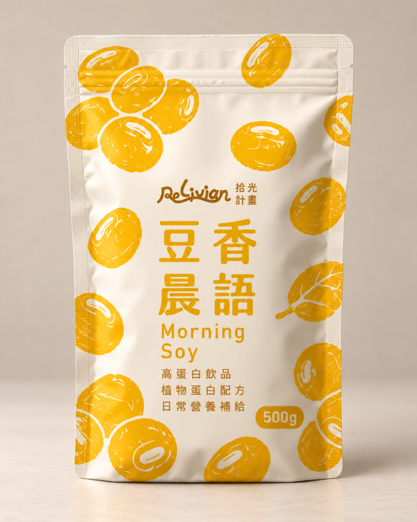 Relivian拾光計畫豆香晨語(無糖)植物蛋白粉500g-全素 