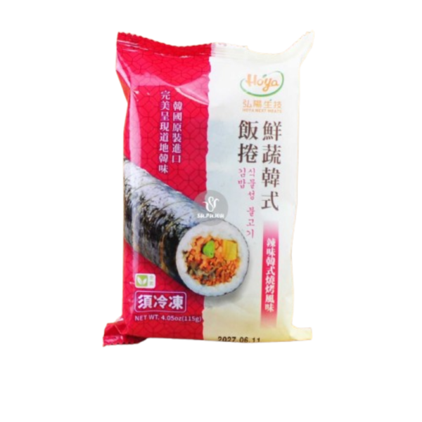 Hoya鮮蔬辣味韓式燒烤風味飯捲115g-全素 