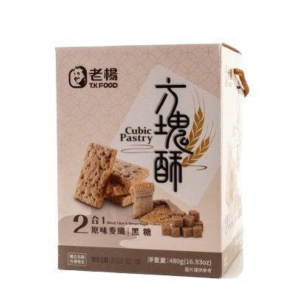 嘉義老楊方塊酥禮盒二合一(黑糖/麥纖)-480g 