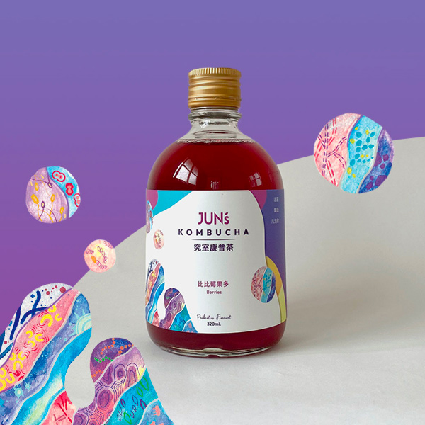 Jun's究室康普茶320ml(比比莓果多)-全素 