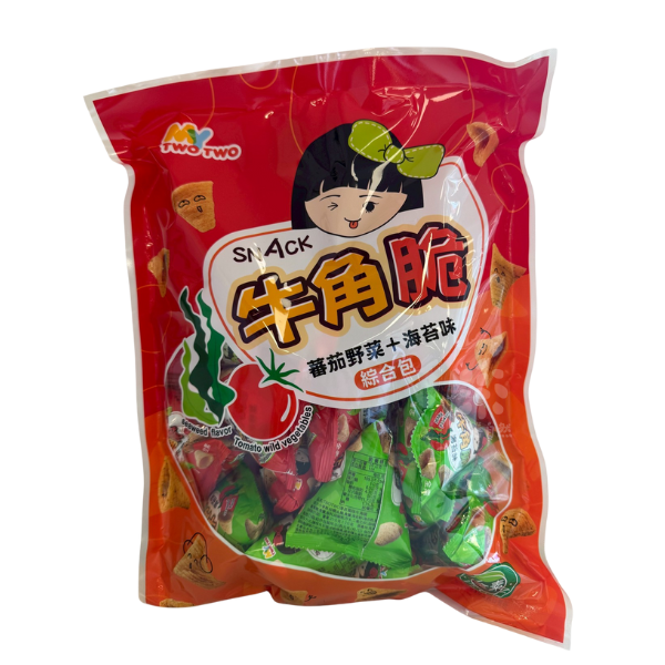 TWOTWO綜合牛角脆(海苔.蕃茄野菜)300g-全素 