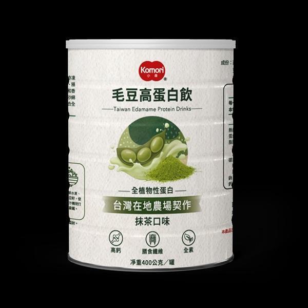 小森Komori毛豆高蛋白飲(抹茶口味)400g-全素 