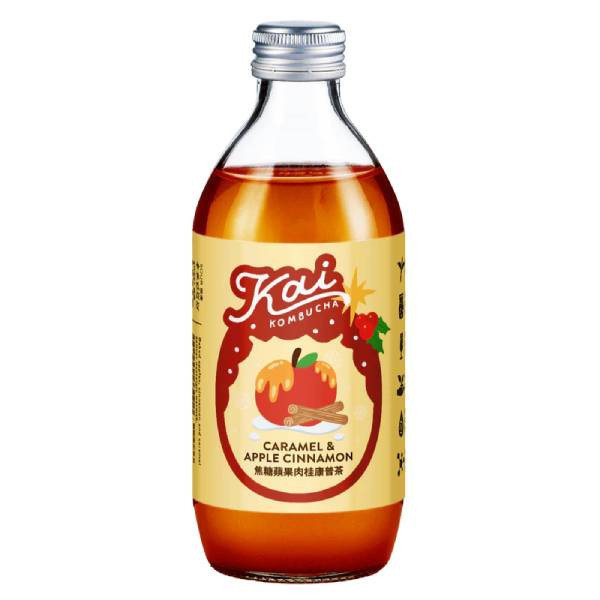 Kai焦糖蘋果肉桂康普茶330ml-全素 