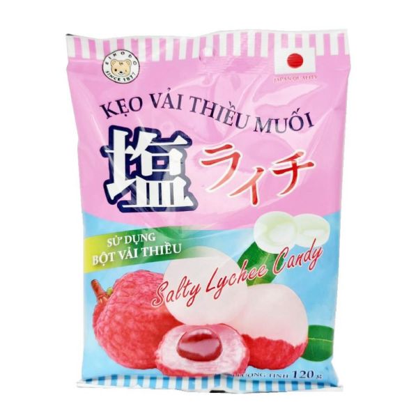 榮光堂荔枝風味鹽糖120g-全素 