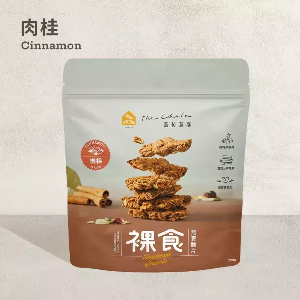 The Chala肉桂裸食燕麥脆片230g-全素 