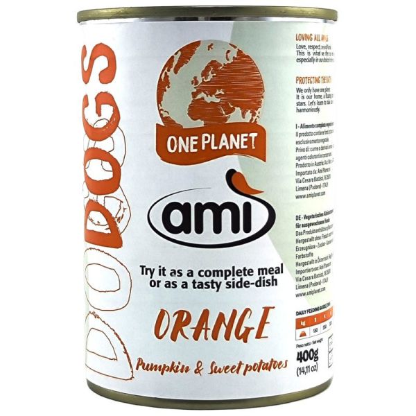 AMI dog阿米狗蔬食罐頭(橘色)400g-全素 