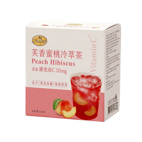 曼寧芙香蜜桃冷萃茶4g*10入/盒-全素 