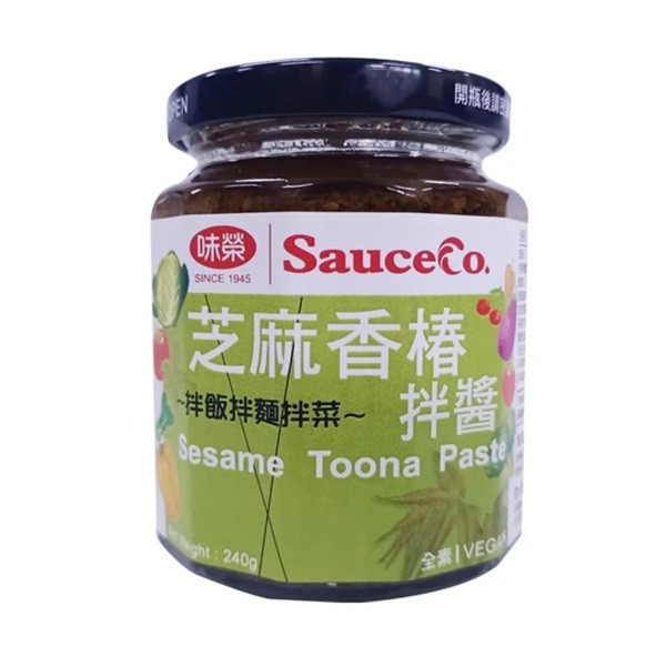 味榮芝麻香椿拌醬240g-全素 