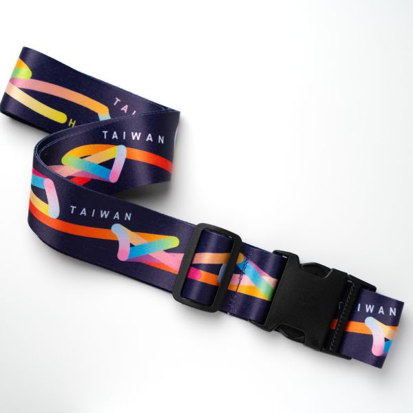 Rainbow holiday luggage straps 