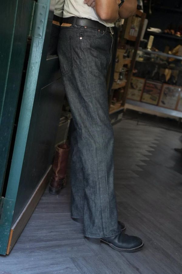Western BootCut Jeans 黑色丹寧褲 