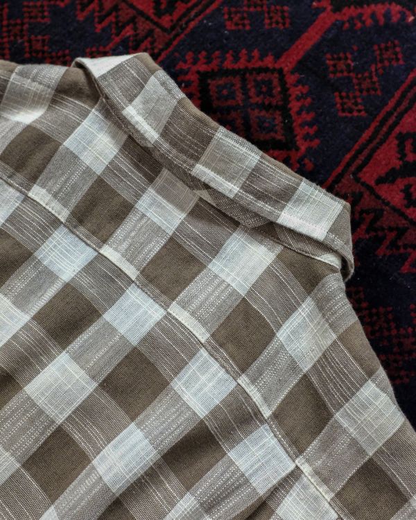 LINEN OPEN COLLAR SHIRTS JACKET 