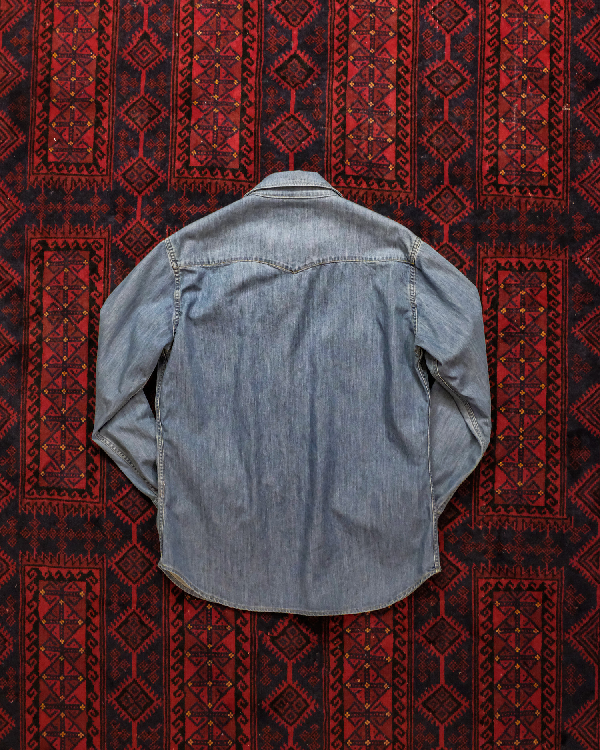 Lot.519 WESTERN SHIRTS,6oz WASHED DENIM 