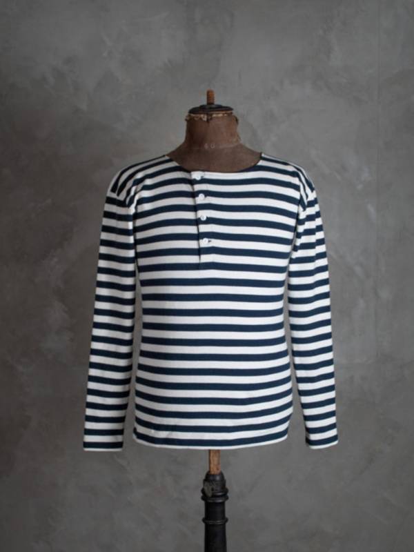 Pioneer: Gondolier Shirt（長/短袖組合） Gondolier Shirt,條紋長袖,海軍藍長袖