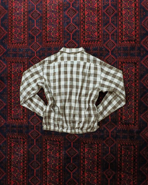 LINEN OPEN COLLAR SHIRTS JACKET 