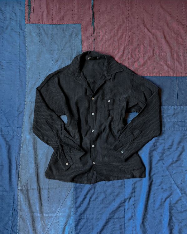 PARADISE ROAD RAYON SHIRTS, BLACK 