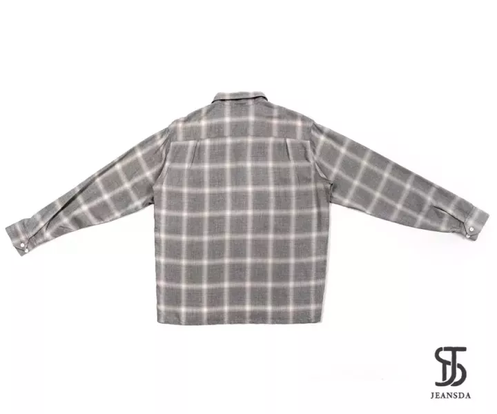 JEANSDA 金斯大【50/50】OFF系漸層格紋螺縈襯衫 