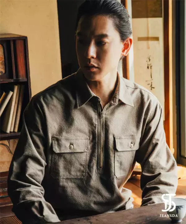 JEANSDA 金斯大【50/50】ON系拉鍊式法蘭絨襯衫 