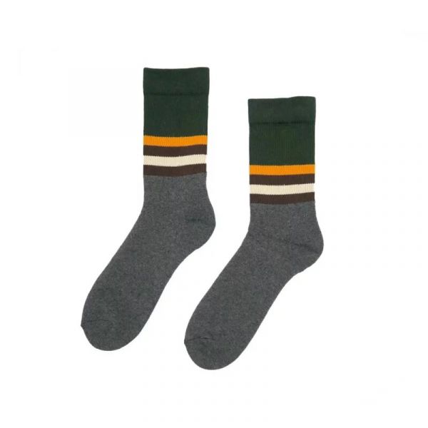Vintage Stripe Socks - Green 