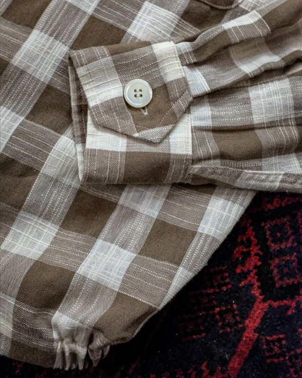 LINEN OPEN COLLAR SHIRTS JACKET 