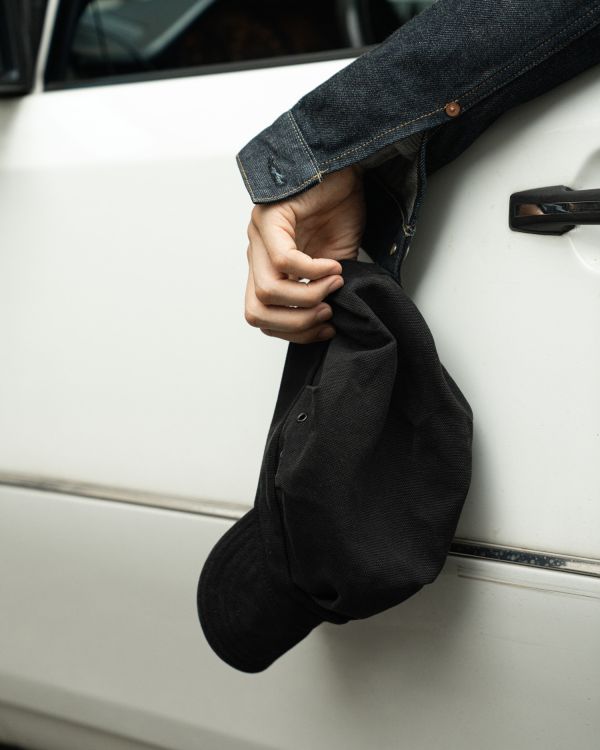 Lot.649 RAILROAD WORK CAP (DUCK CLOTH BLACK) 