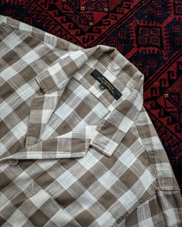 LINEN OPEN COLLAR SHIRTS JACKET 