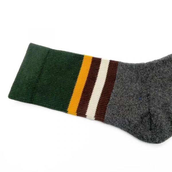 Vintage Stripe Socks - Green 