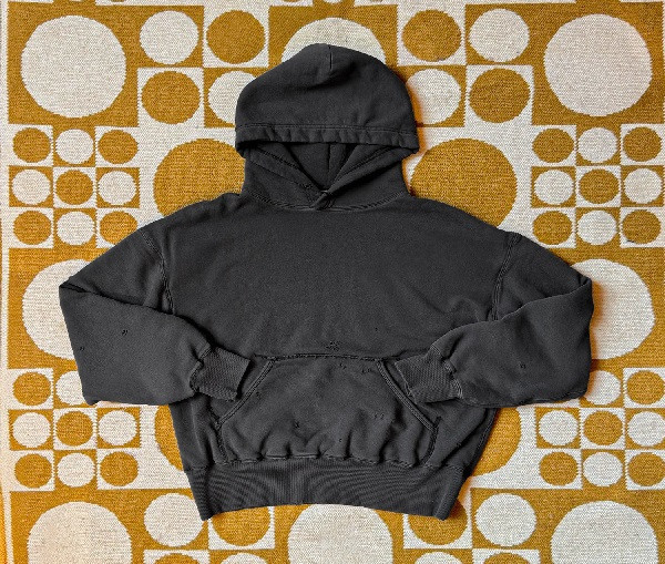 REVERSIBLE DOUBLE-FACED HOODIE (FADED CHARCOAL) 