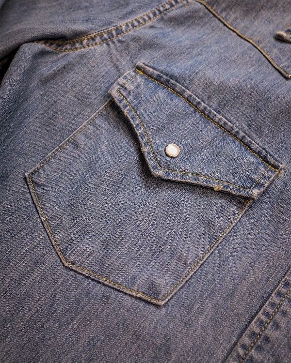 Lot.519 WESTERN SHIRTS,6oz WASHED DENIM 