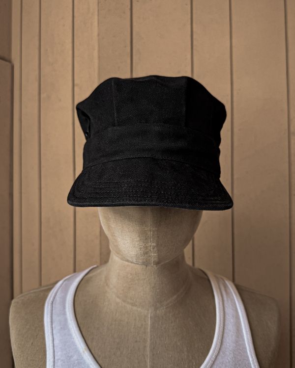 Lot.649 RAILROAD WORK CAP (DUCK CLOTH BLACK) 