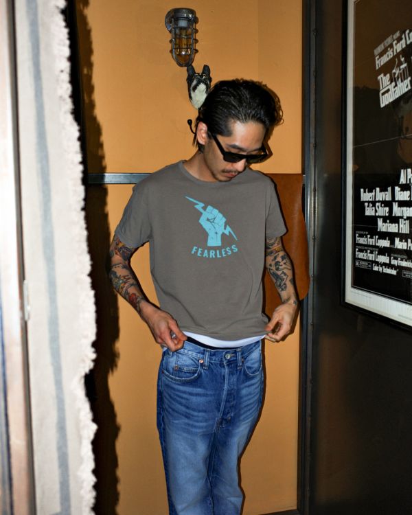 DISTRESSED FEARLESS T FEARLESS T恤, 復古刷舊T-shirt