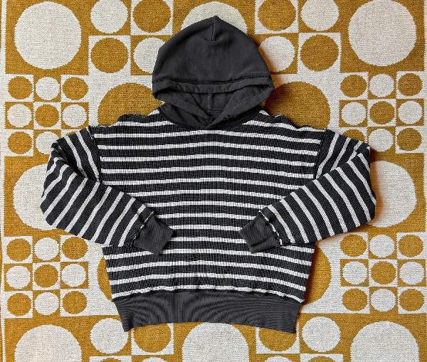REVERSIBLE DOUBLE-FACED HOODIE (FADED CHARCOAL) 