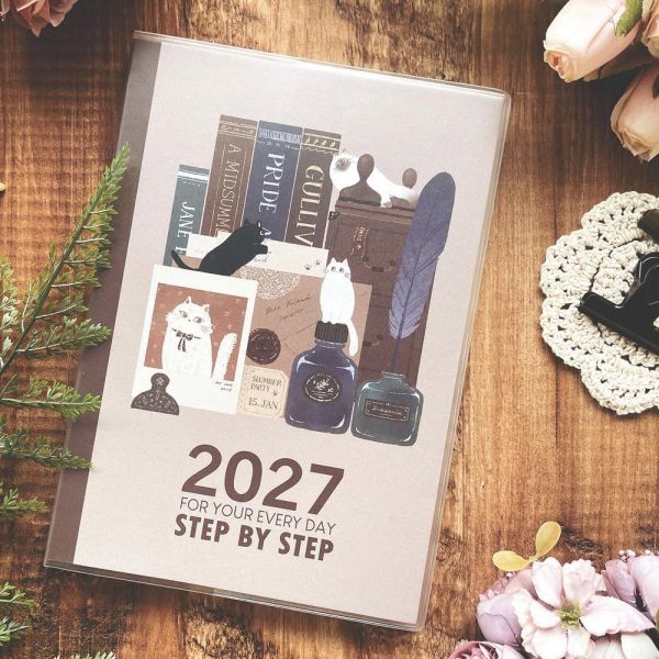 Step by Step 2027年計劃【現貨】 Step by Step 2027年計劃,2027手帳,2027時效日誌,2027日誌,2027週計畫手帳