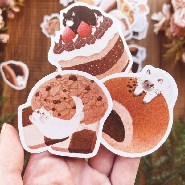 Dimanche和紙貼紙組 [喵喵點心鋪] 