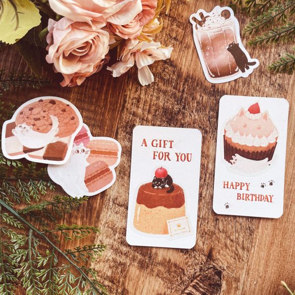 Dimanche和紙貼紙組 [喵喵點心鋪] 