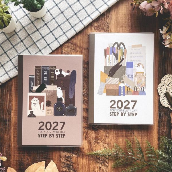 Step by Step 2027年計劃【現貨】 Step by Step 2027年計劃,2027手帳,2027時效日誌,2027日誌,2027週計畫手帳