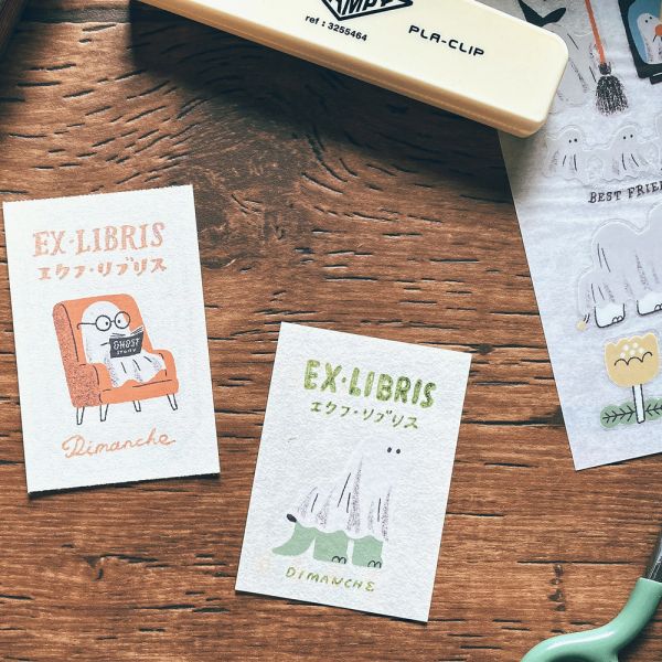 Dimanche感壓貼 [幽靈] Dimanche,迪夢奇,感壓,手帳,貼紙,無痕,幽靈