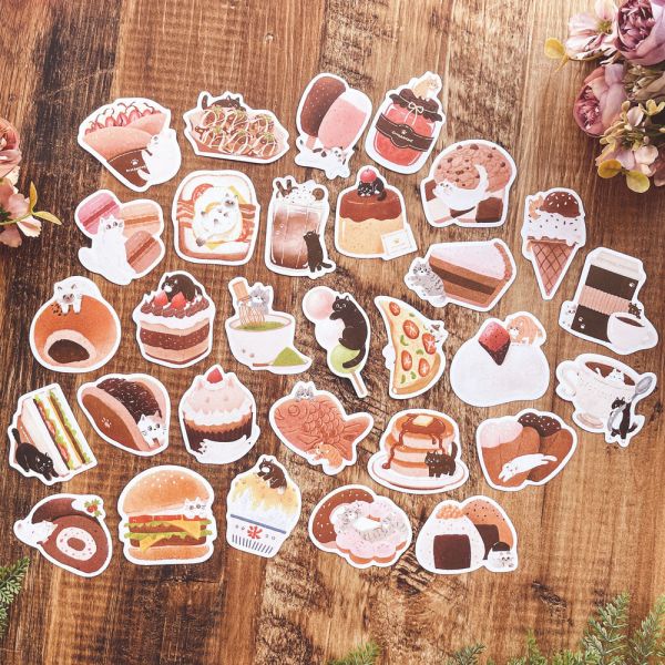 Dimanche和紙貼紙組 [喵喵點心鋪] 