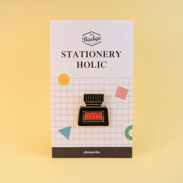 文具控徽章 [墨水-黑] Dimanche,迪夢奇,文具,徽章