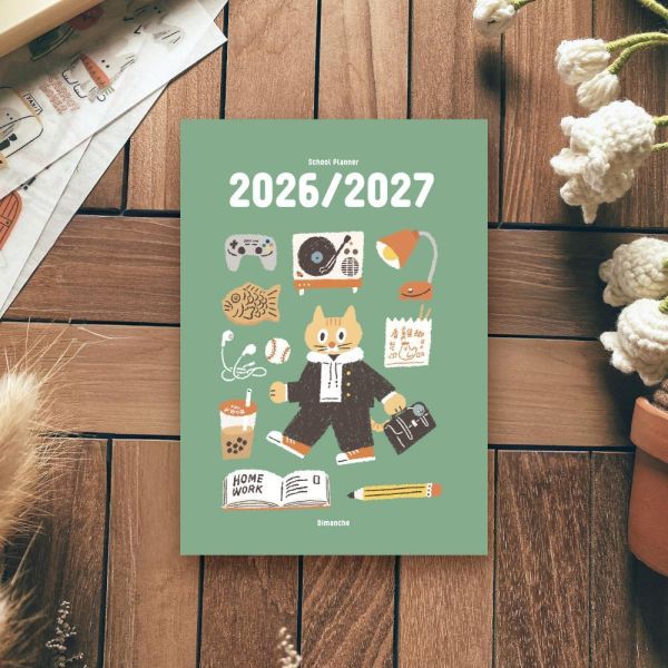 26/27好好學年誌【115學年】 115學年度,時效,手帳設計,迪夢奇,日誌,dimanche,365好好記