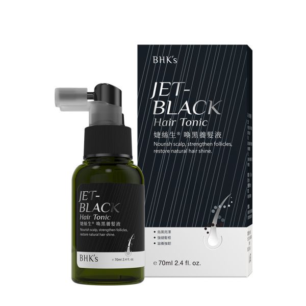 BHK's Jet-Black Hair Tonic (70ml/bottle)【Revitalize Dark Hair】 生发液推荐,婕丝生丰盈养发液,生发水,用什么长头发比较快,掉头发怎么办,如何生发,女用生发水,如何促进生发,养发产品推荐,掉发救星