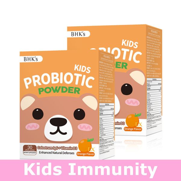 BHK's 儿童 初乳益生菌粉EX  柳橙口味【儿童免疫】 初乳益生菌,儿童益生菌,牛初乳IgG,衔接母乳营养,免疫球蛋白,小孩免疫力,提升抵抗力,儿童感冒