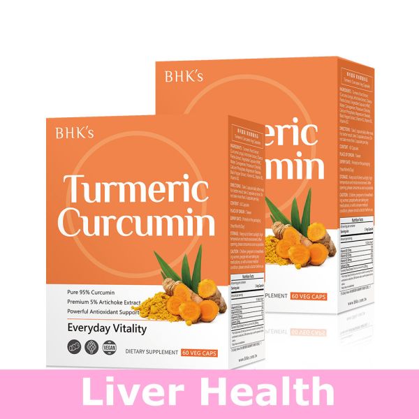 BHK's Turmeric with Artichoke Veg Capsules【Liver Health】 Turmeric, Curcumin, Liver ,Liver Care, Liver Supplements, Liver Health