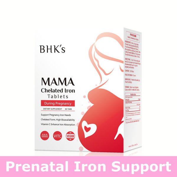 BHK's MaMa Chelated Iron Tablets (60 tablets/packet)【Prenatal Iron Support】 