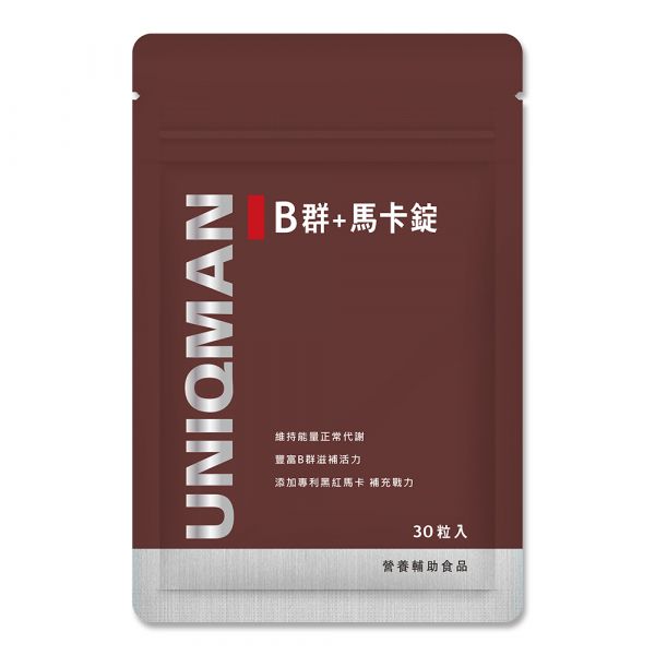 [Energy-Boost] Vitamin B+Maca (30tabs) UNIQMAN 